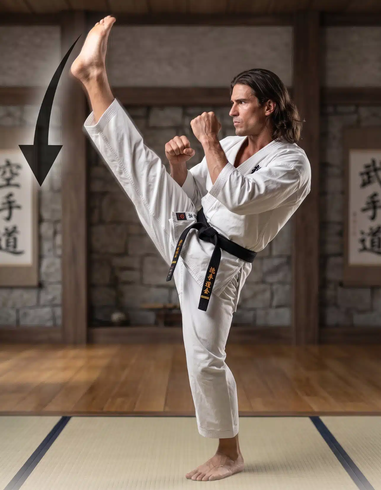 kakato geri axe kick